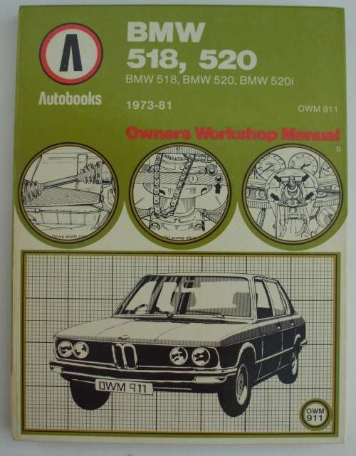 Book - Car Manual BMW 518, 520