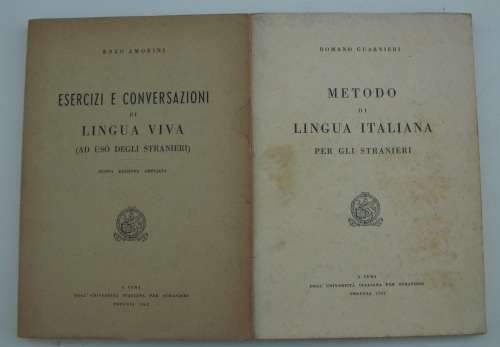 Book x 2 Vintage Italy Education/University 1962/3