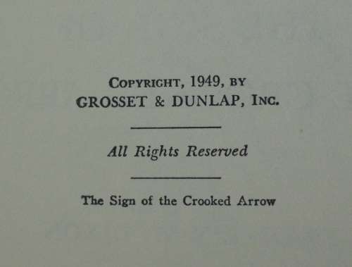Book - The Sign Of The Crooked Arrow - Franklin W Dixon - Hardy Boys