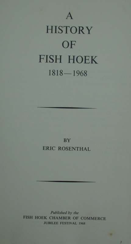 Book - A History of Fishhoek/The Story Of Fishhoek