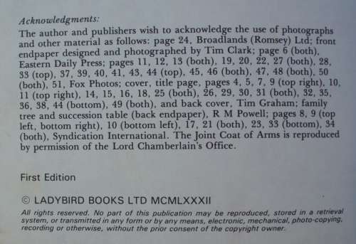 Book - Diana/Charles 1981 - Ladybird - small