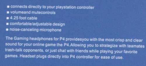 PS4 Headsets Wired