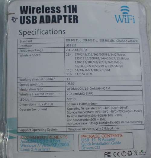 Wireless Internet Dongles 300MBPS
