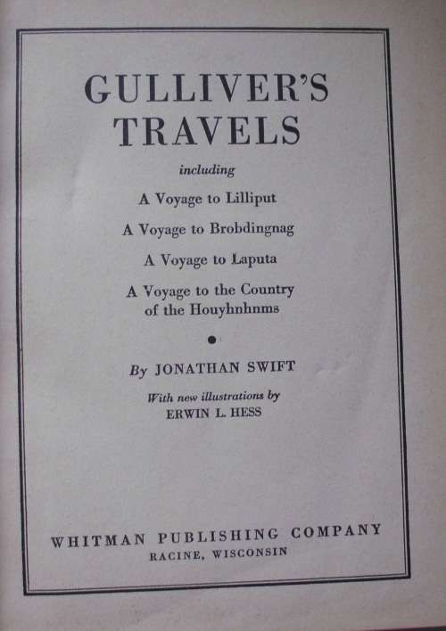 Book - Gulliver`s Travels - Jonathan Swift - 1940