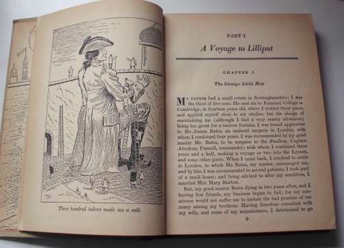 Book - Gulliver`s Travels - Jonathan Swift - 1940