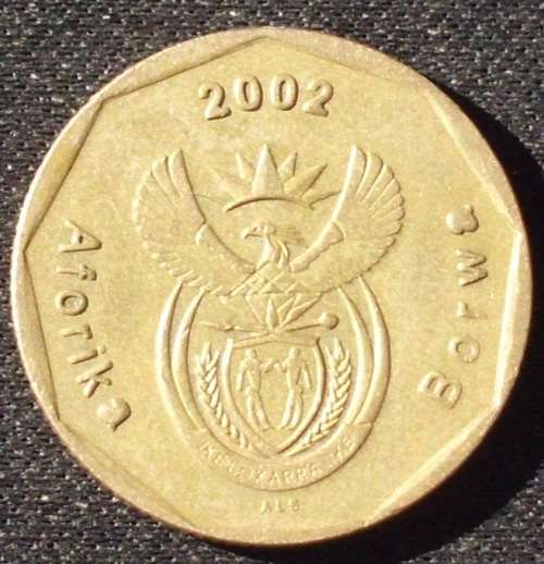 Coin - RSA 50 Cent 2002 Soccer - error