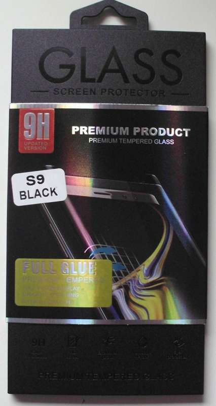 Samsung S9 Black Screen Protector Tempered Glass Curved