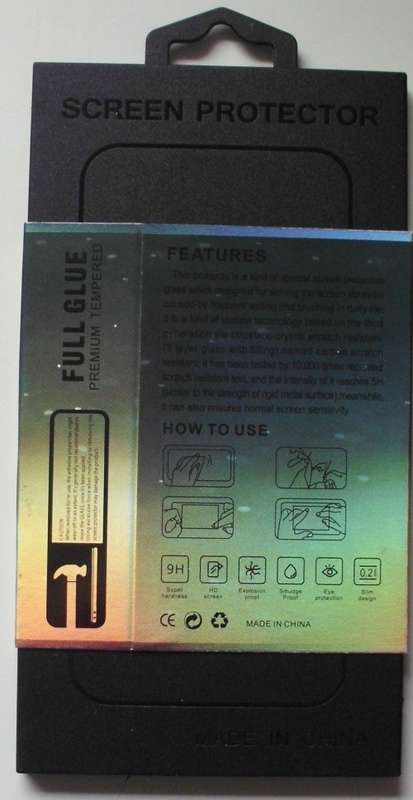 Samsung S10+ Black Screen Protector Tempered Glass
