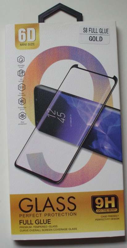 Samsung S8 Gold Screen Protector Tempered Glass[min order 10 units]