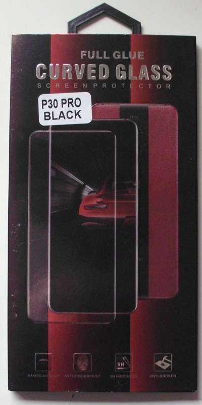 Huawei P30 PRO Black Screen Protector Tempered Glass[min order 2 units]