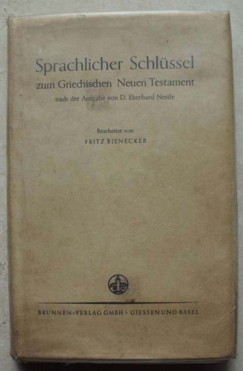 Book - Translation New Testament Greek/German 1960