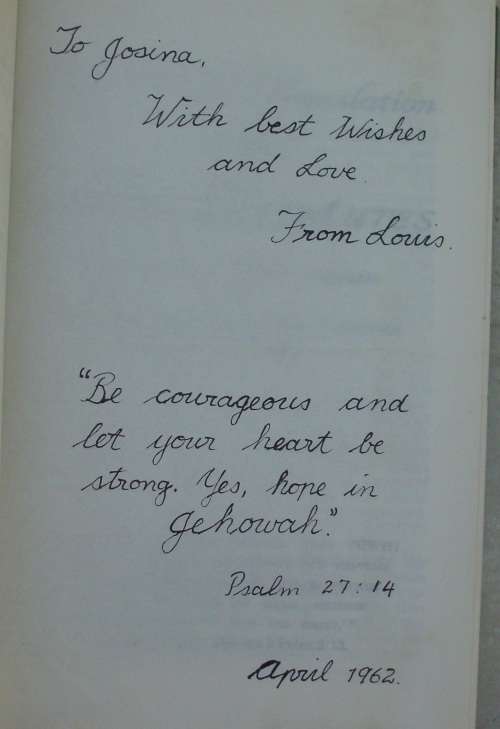 Bible - Holy Scriptures - Watchtower - 1961