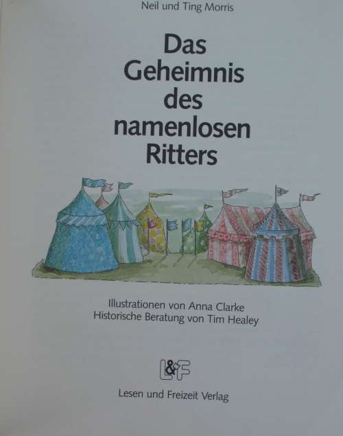 Book - Das Namenlosen Ritters -  The Nameless Knight - 1983