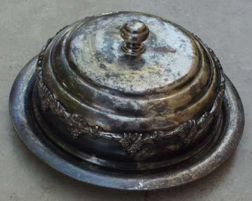 Antique Metal Plate Jam/Cheese/Butter etc Combo [EP CU]
