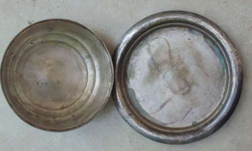 Antique Metal Plate Jam/Cheese/Butter etc Combo [EP CU]