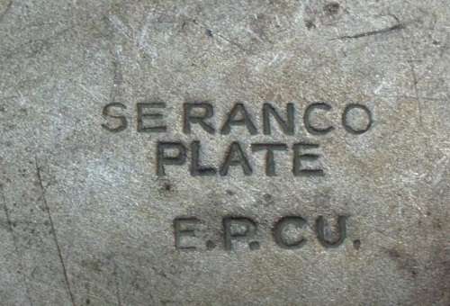 Antique Metal Plate Jam/Cheese/Butter etc Combo [EP CU]