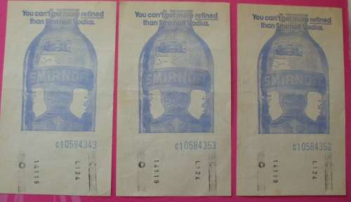Vintage - Jackpot Tickets - Cape Racing Clubs x 3