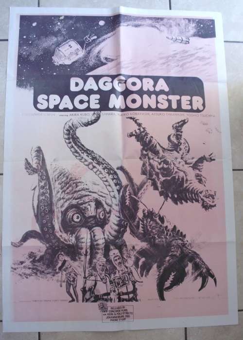Movie Poster Original - Diaggora Space Monster - RSA  - 1960s