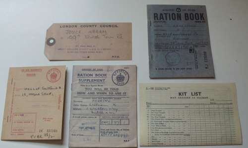 WW2 Ration Books + Extras - Britain