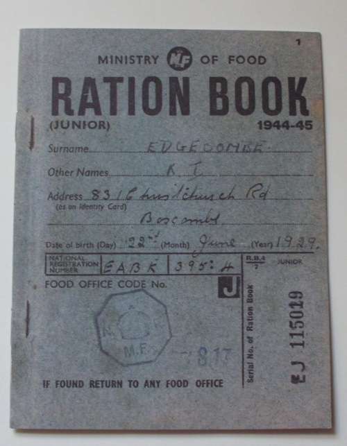 WW2 Ration Books + Extras - Britain