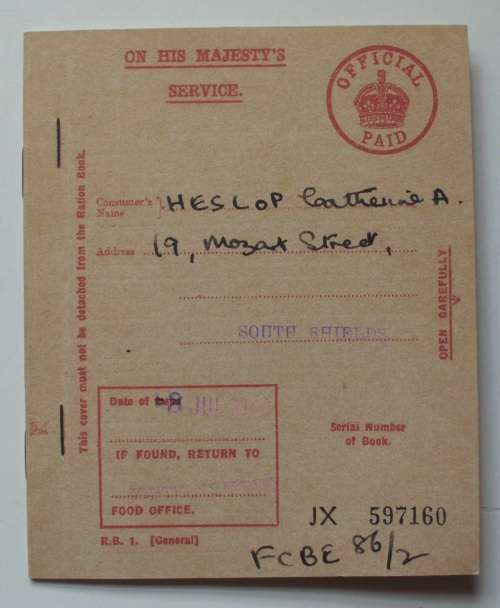WW2 Ration Books + Extras - Britain