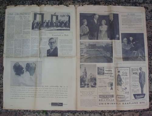 Newspaper - The Republic of SA - 31/5/1961