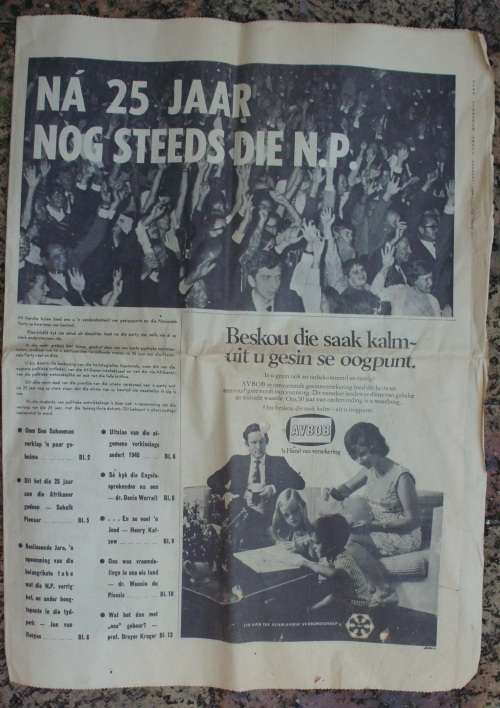 Newspaper - 25 Years Comm. National Party - 1968