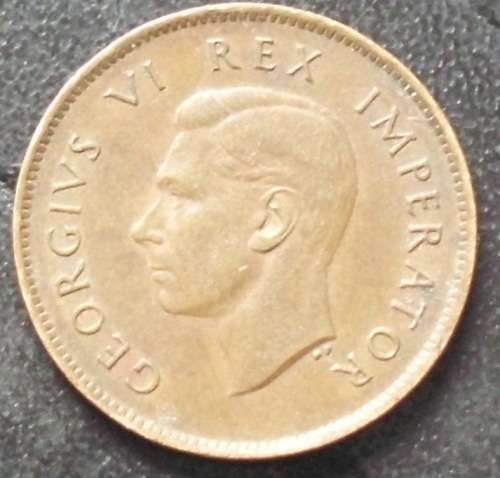 Coin -SA Farthing 1943 B - AU