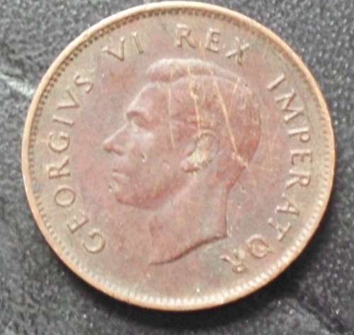 Coin -SA Farthing 1943 D - EF