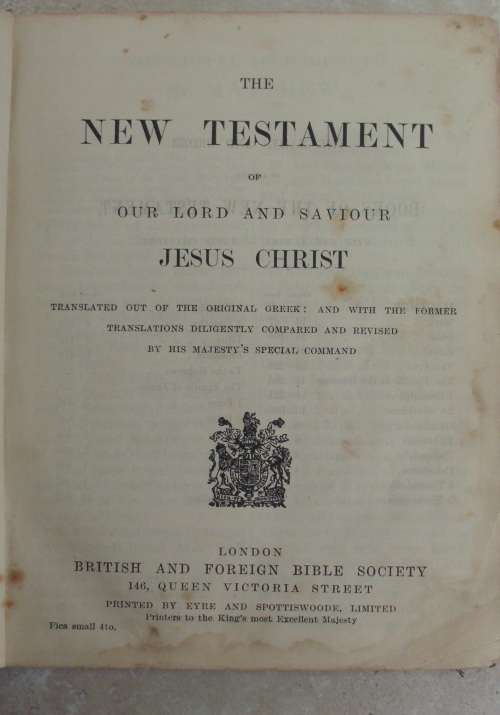 Bible - The New Testament - Undated - British Bible Society