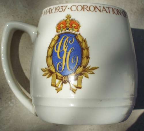 Coffee Cup - King George/Queen Elizabeth - Coronation 1937 A