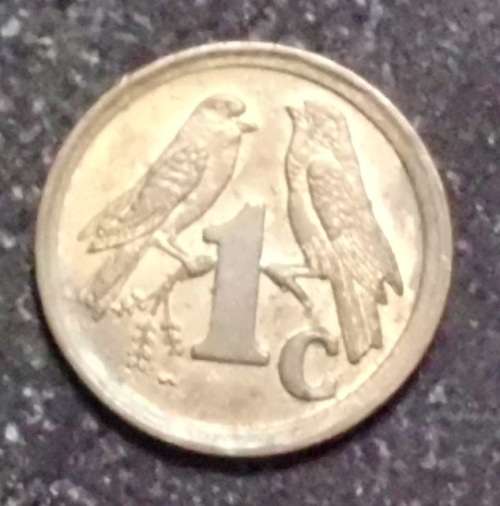 Coin - RSA 1 Cent - 1993 - Rim Error - AU