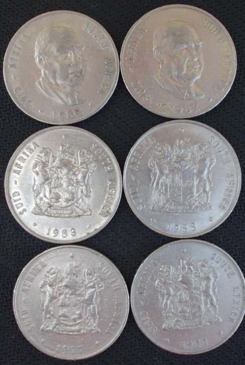 Coin - RSA - R1 x 6 - Mixed lot - FF