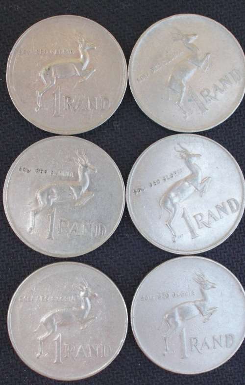 Coin - RSA - R1 x 6 - Mixed lot - FF