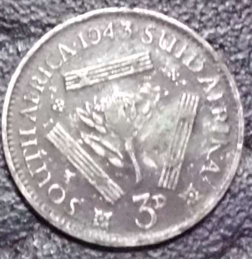 Coin - Union of SA - Tiekie/3D - 1943