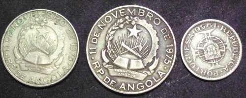 Coin - Angola x 3 - Mixed Lot