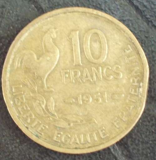 Coin - France 10 Francs 1951 - fine