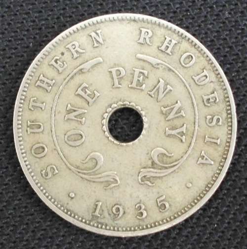 Coin - Southern Rhodesia 1 Penny 1935 - EF