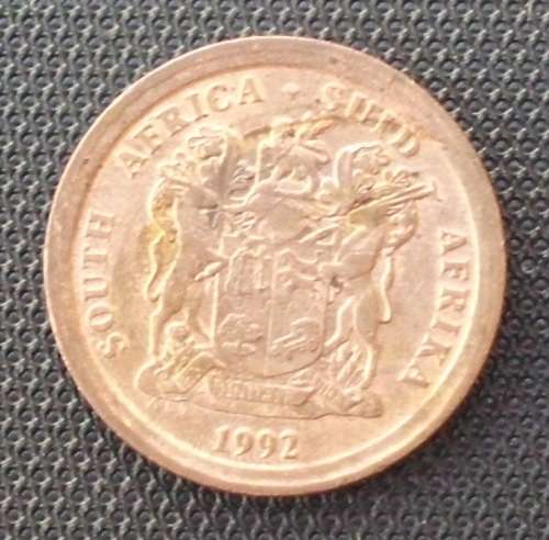 Coin - RSA 5 Cents 1992 error