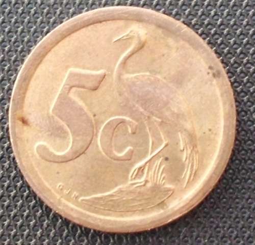 Coin - RSA 5 Cents 1992 error