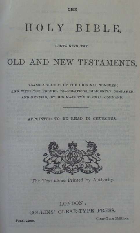Bible - The Holy Bible - Pocket 1904 - Rare