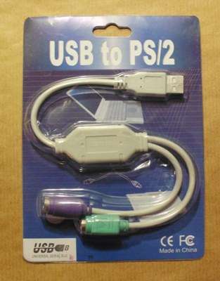 Usb convertor cable for keyboard and mouse.