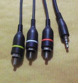 cables 3,5mm stereo to 3 rca!
