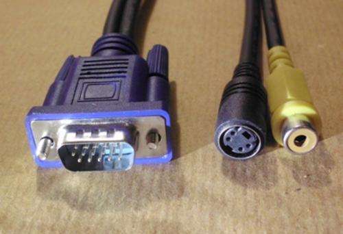 Cable vga male to s.video and 1 rca!