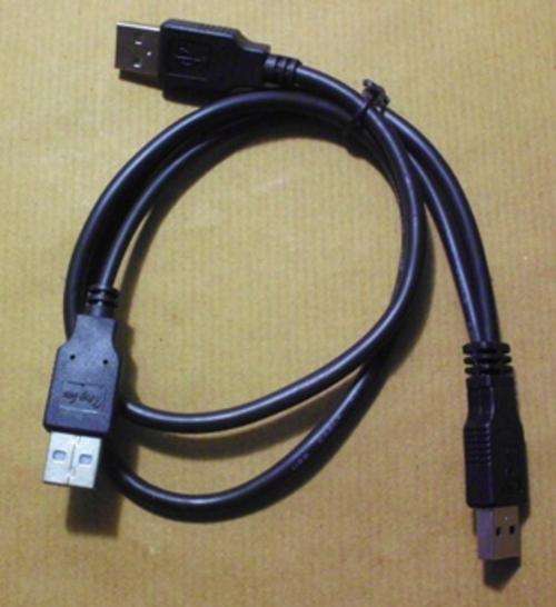 Cable usb male to 2xusb male!