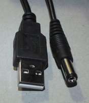 Usb charging cables in 2mm, 2,5mm, 3,5mm and 5,5mm size points!