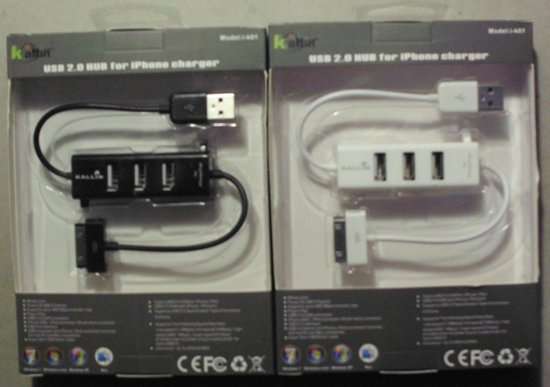 Usb hub for ipod-iphone-ipad.