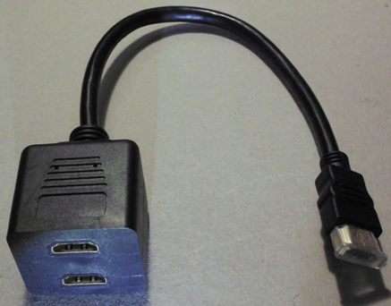 Hdmi splitter 2-1 cable.