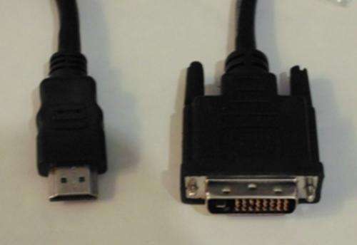 Cable dvi to hdmi.