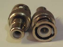 Bnc adapters female to rca female.